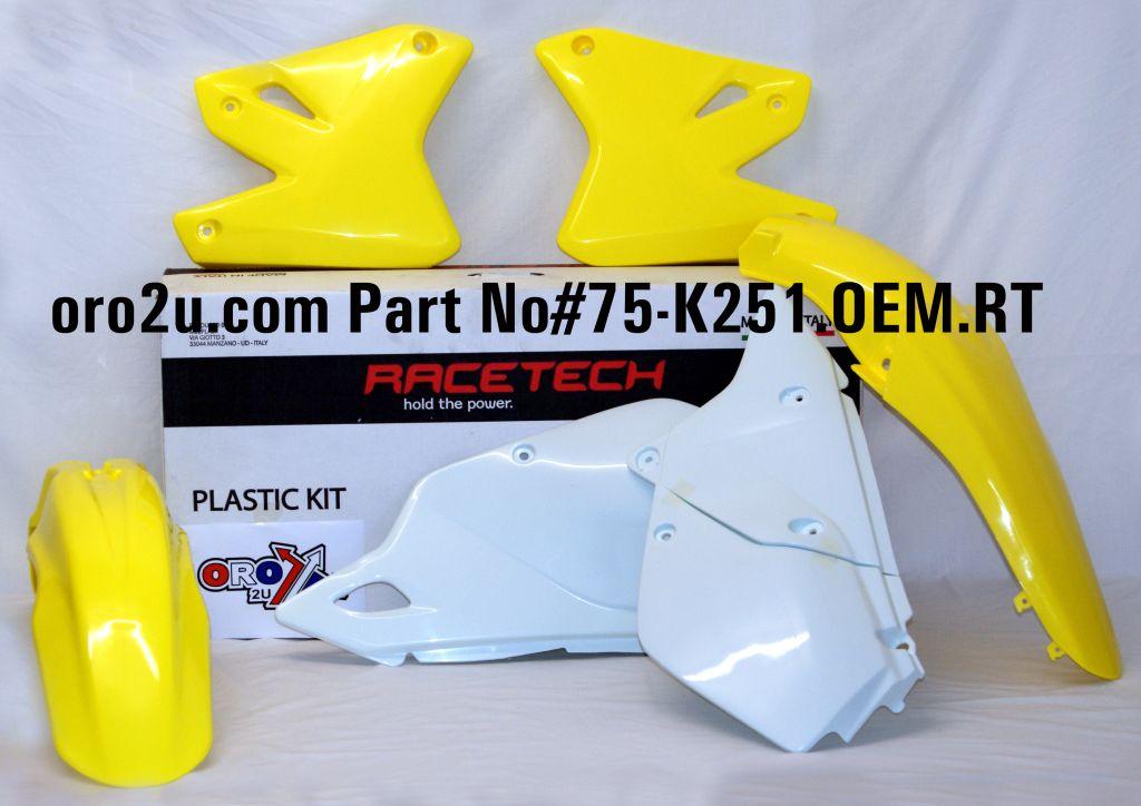 PLASTIC KIT 00-10 DRZ400E, RTECH R-KITDRZ-OEM-411 thumbnail 2