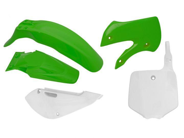PLASTIC KIT/5 02-10 KLX110 OEM, RTECH R-KITKLX-OEM-511 image 1