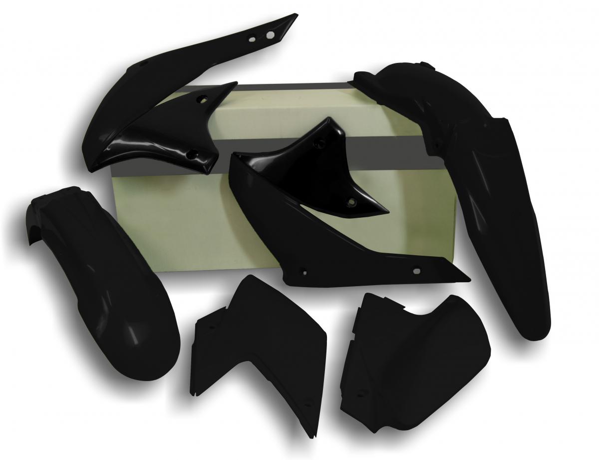 PLASTIC KIT 07-15 KLX450 BLACK, RTECH R-KITKLX-NR0-407 thumbnail 2