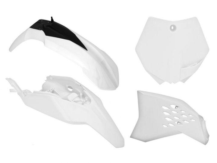 PLASTIC KIT/4 KTM65 09-11 WHT, RTECH R-KITKTM-BN0-508, WILL NOT FIT 2012 image 1
