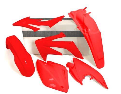 PLASTIC KIT CRF250X 04-19, RTECH R-KITCRX-RS0-412 image 1