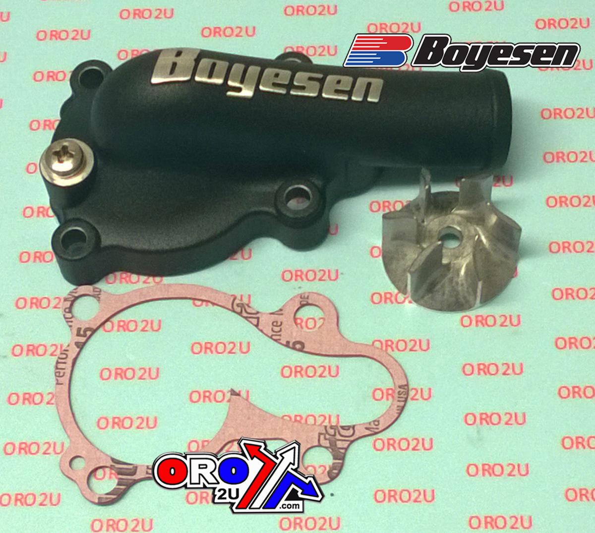 WATER PUMP COVER 16-18 KX450F, Supercooler BOYESEN WPK-18AB, BLACK thumbnail 2