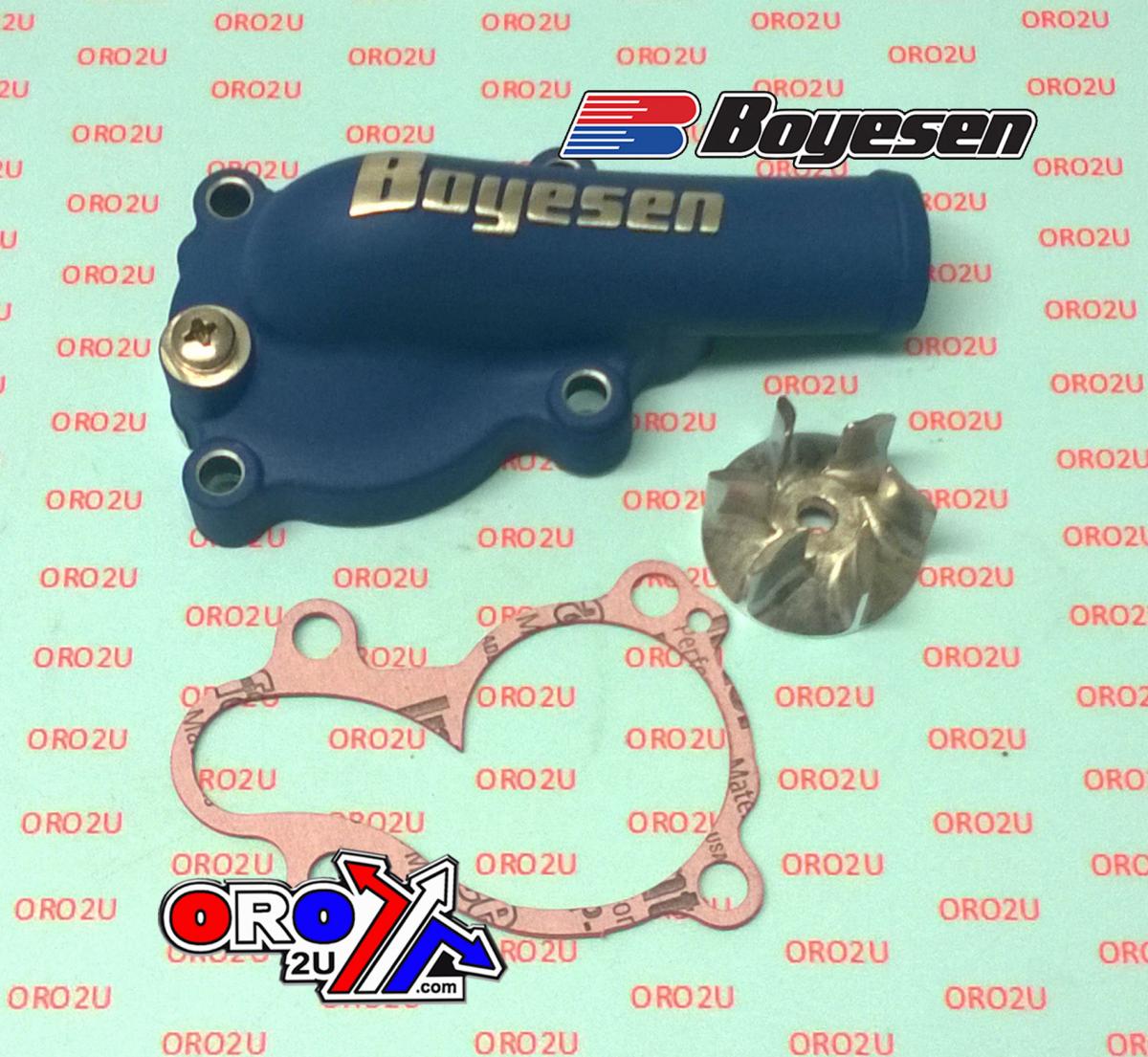 WATER PUMP COVER 16-18 KX450F, Supercooler BOYESEN WPK-18AL, BLUE thumbnail 2