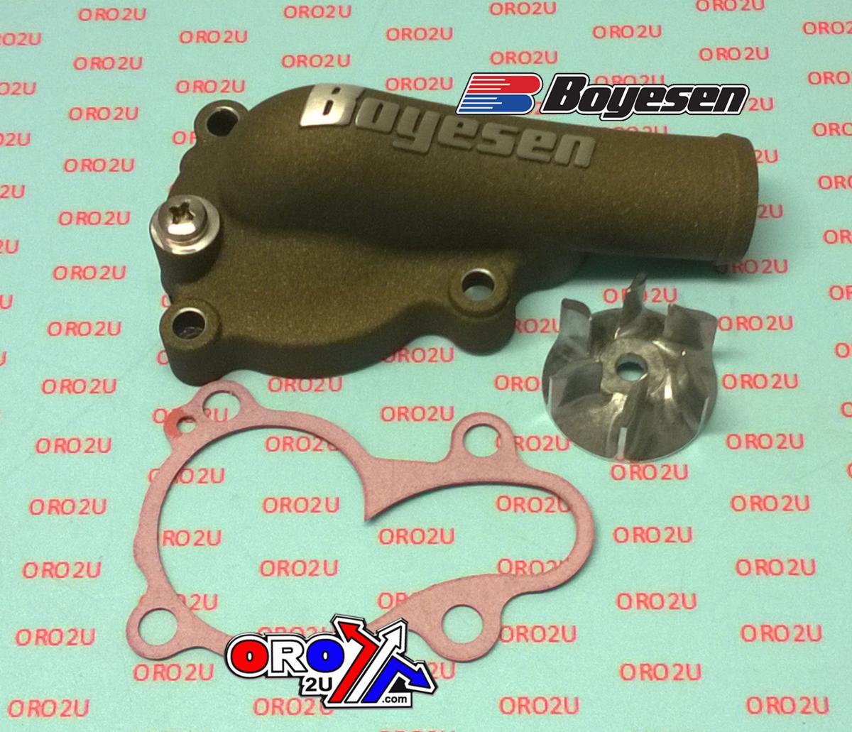 WATER PUMP COVER 16-18 KX450F, Supercooler BOYESEN WPK-18AM, MAGNESIUM thumbnail 2