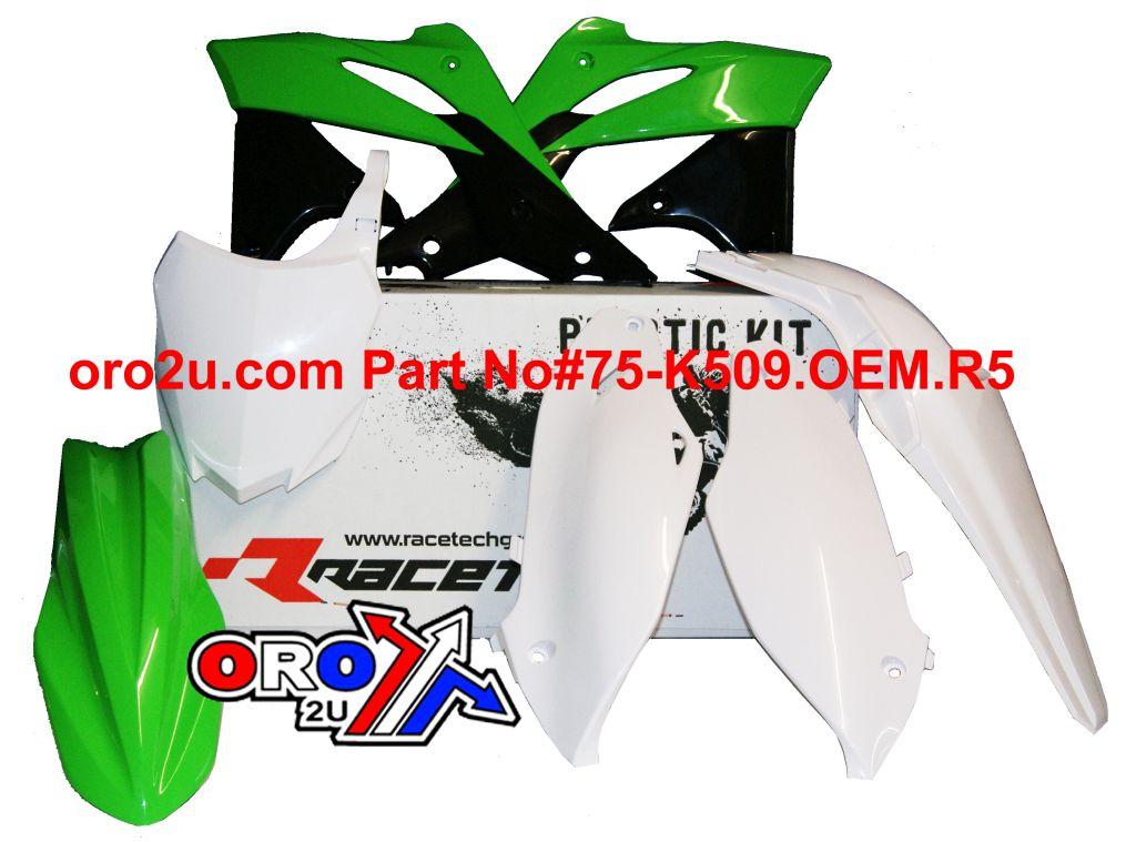 PLASTIC KIT 13-16 KX250F OEM14, RTECH R-KITKXF-OEM-516 image 1