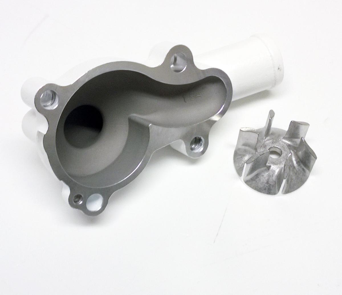 WATER PUMP COVER 16-18 KX450F, Supercooler BOYESEN WPK-18AW, WHITE thumbnail 2