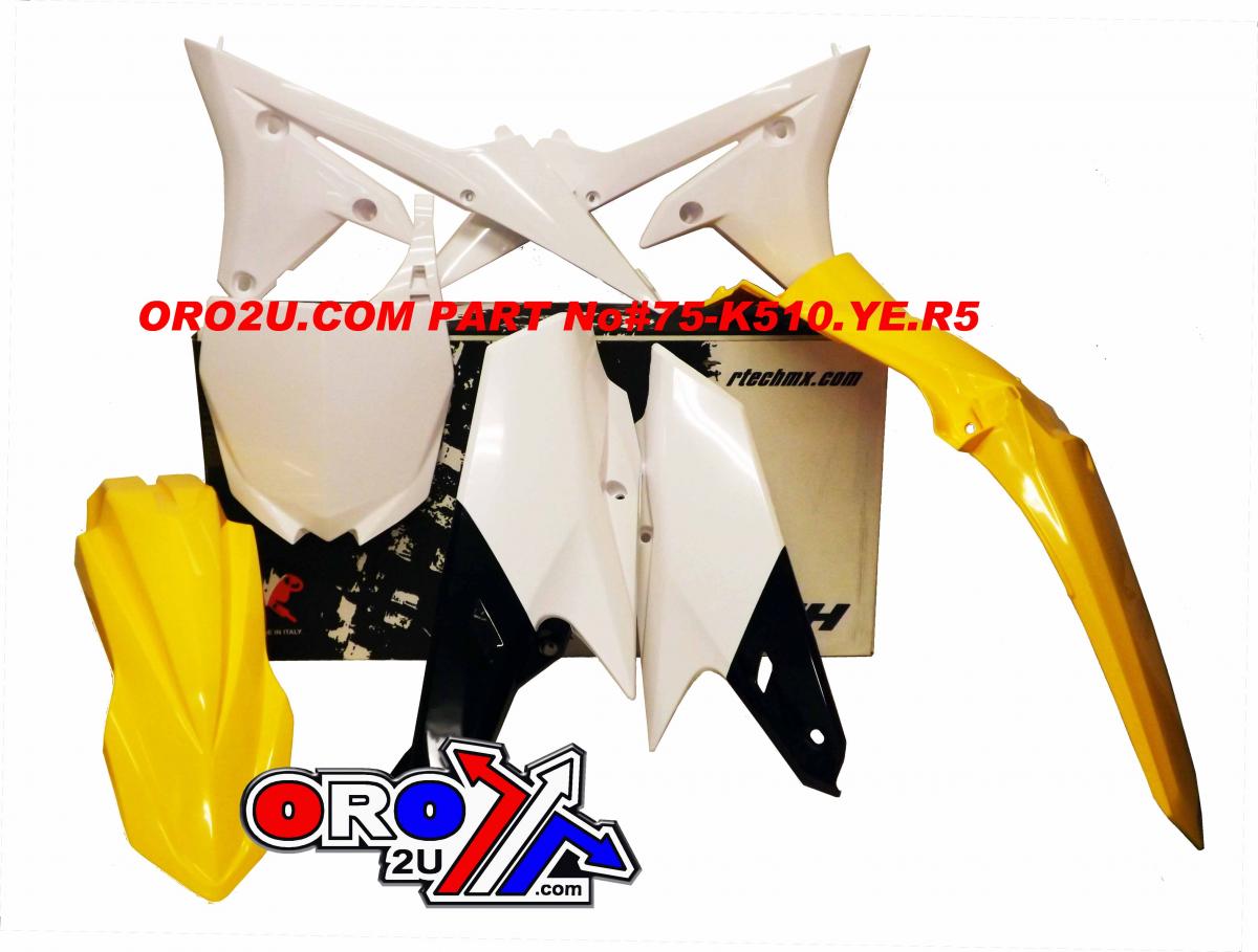 PLASTIC KIT/5 14-18 YZF, YZ-FX250 15-18 YZ-FX450 16-18, RTECH R-KITYZF-GY0-514 thumbnail 2