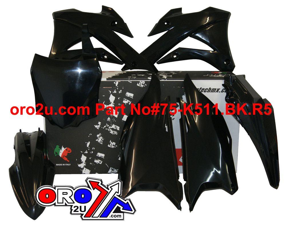 PLASTIC KIT/5 14-21 KX85/100 BLACK, RTECH R-KITKX0-NR0-518 thumbnail 2