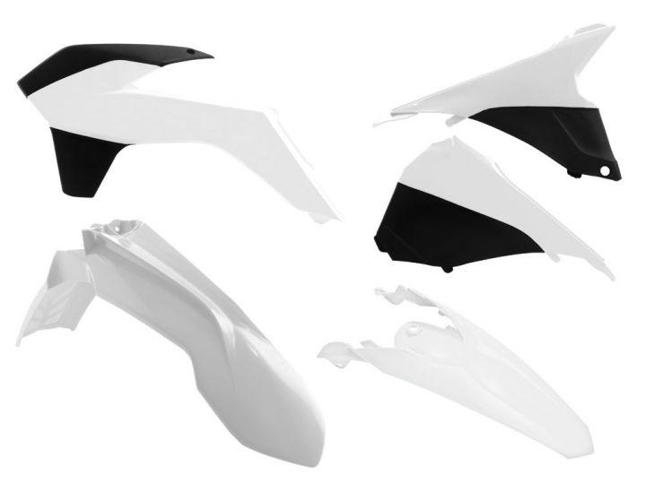 PLASTIC KIT KTM EXC 14-16, RTECH WHITE R-KITKTM-BN0-415 image 1