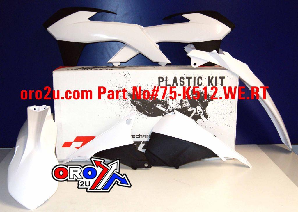 PLASTIC KIT KTM EXC 14-16, RTECH WHITE R-KITKTM-BN0-415 thumbnail 2
