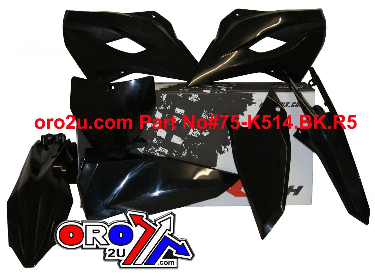 PLASTIC KIT5 14-15 HUSKY TC/FC, BLACK RTECH R-KITHSQ-NR0-508 thumbnail 2