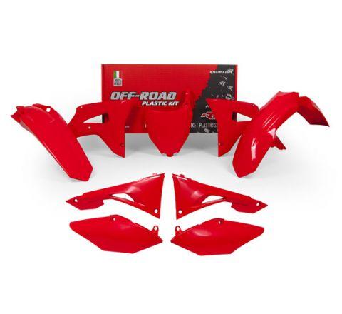 PLASTIC KIT 6PCS RD CRF450R 17-18, CRF250R 18, RTECH KIT R-KITCRF-RS0-599, RED image 1