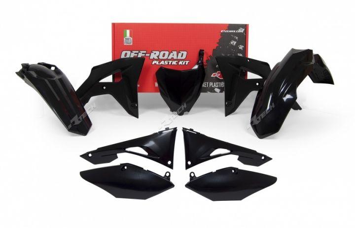 PLASTIC KIT/6 BLACK 17-18 CRF450RX, RTECH R-KITCRF-NR0-600, BLACK image 1