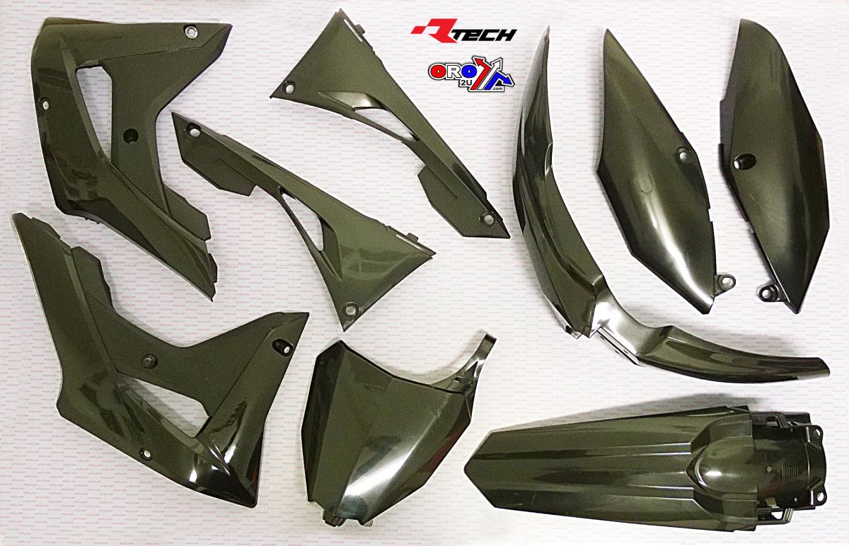 PLASTIC KIT/6 BLACK 17-18 CRF450RX, RTECH R-KITCRF-NR0-600, BLACK thumbnail 2
