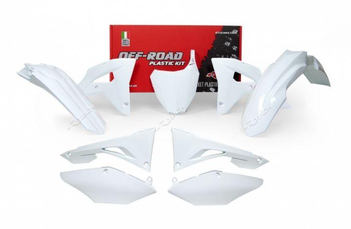 PLASTIC KIT/6 WHITE 17-18 CRF450RX, RTECH R-KITCRF-BN0-600, WHITE image 1