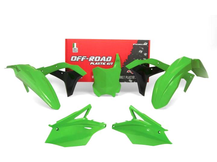 PLASTIC KIT/5 17-19 KX250F, GREEN RTECH R-KITKXF-VE0-519 image 1
