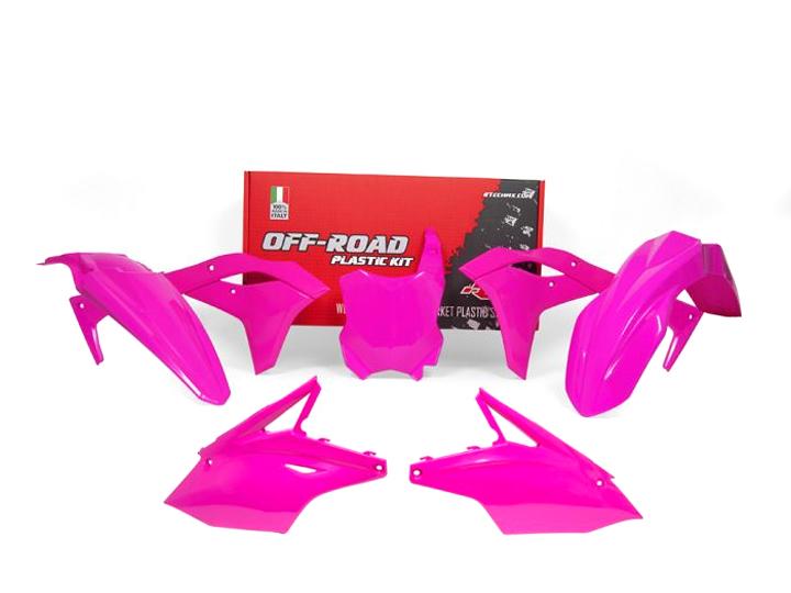 PLASTIC KIT/5 17-19 KX250F, N/PINK RTECH R-KITKXF-FU0-519 image 1