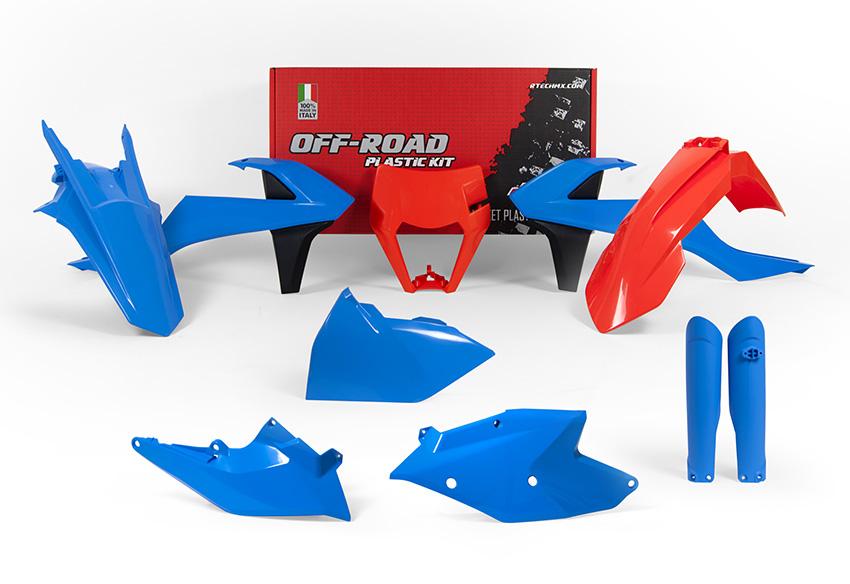 PLASTIC KIT/7 17-19 EXC/EXC-F, LIGHT BLUE ENDURO KIT LTD ED. TLD 2017, RTECH R-KITKTM-CL0-528 thumbnail 2