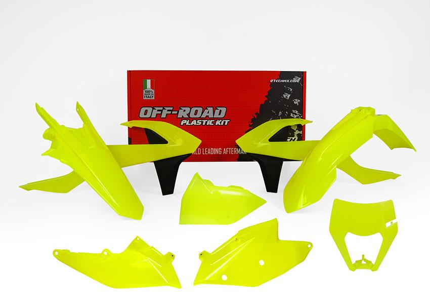 PLASTIC KIT/6 17-19 EXC/EXC-F, NEON YELLOW ENDURO KIT, R-KITKTM-GF0-517 thumbnail 2