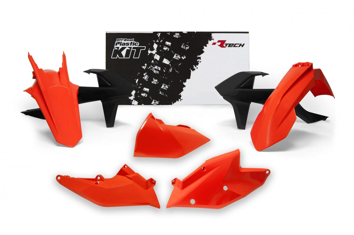 PLASTIC KIT/5 17-19 EXC/EXC-F OEM 17 & 19, RTECH R-KITKTM-OEM-417 image 1