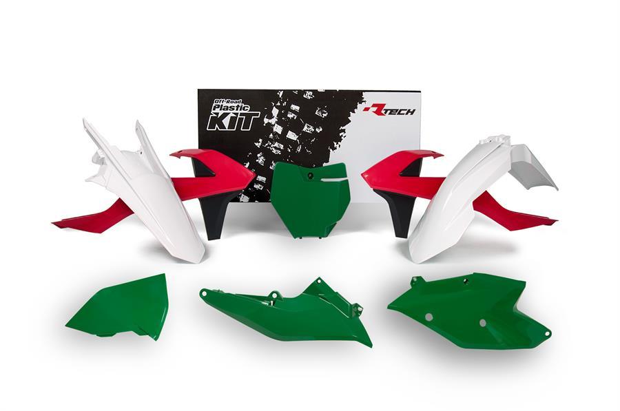 PLASTIC KIT/6 16-18 SX/SX-F 70s LTD EDITION, RED/GREEN/WHITE KIT, R-KITKTM-RQ0-516 image 1
