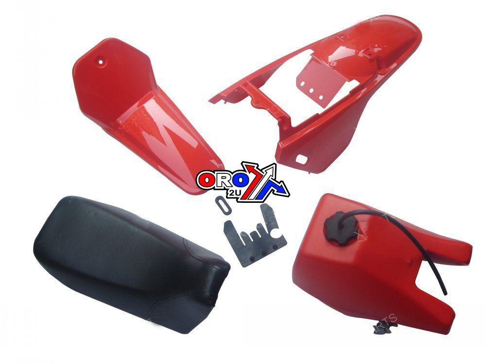 SEAT TANK FENDER KIT PW80 HX UL009 RED image 1