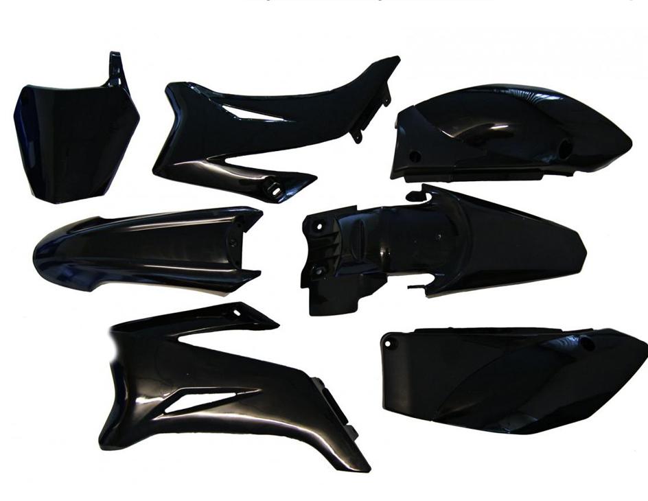 PLASTIC KIT YAMAHA TTR110E, BLACK, HX SJ004BLACK image 1