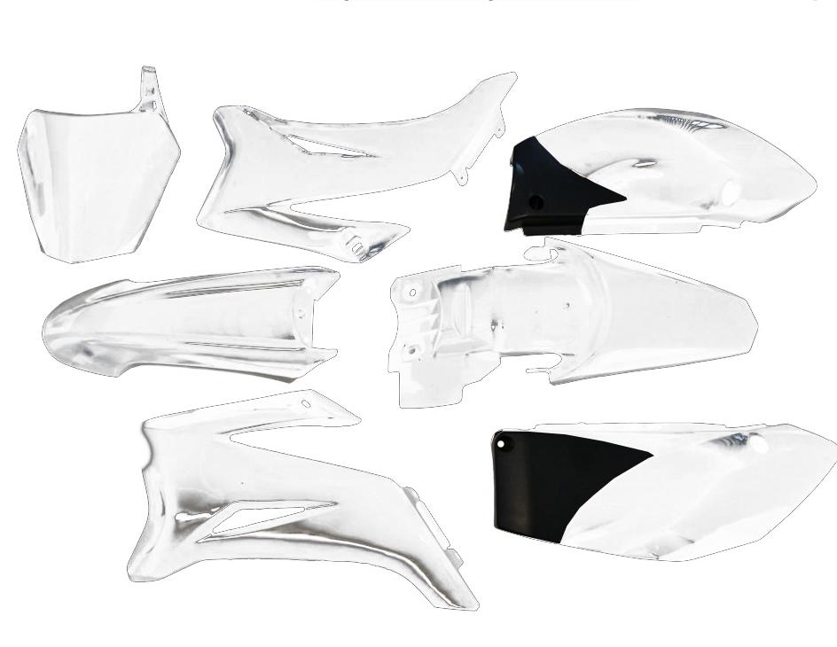 PLASTIC KIT YAMAHA TTR110E, WHITE, HX SJ004WHITE image 1