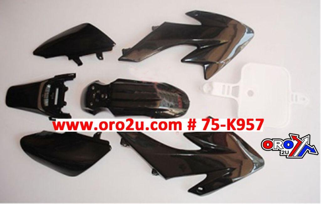 PLASTIC KIT CRF50 BLACK HX SJ001 thumbnail 2