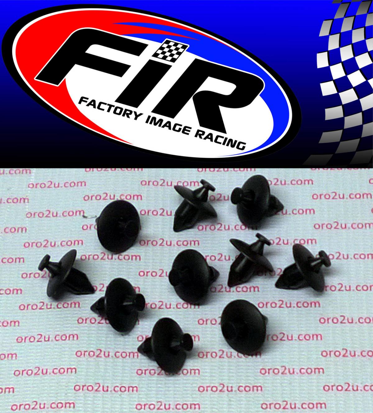 PACK-10 PLASTIC CENTER PUSH FENDER CLIPS RIVETS, 8mm x 20mm x 22mm image 1