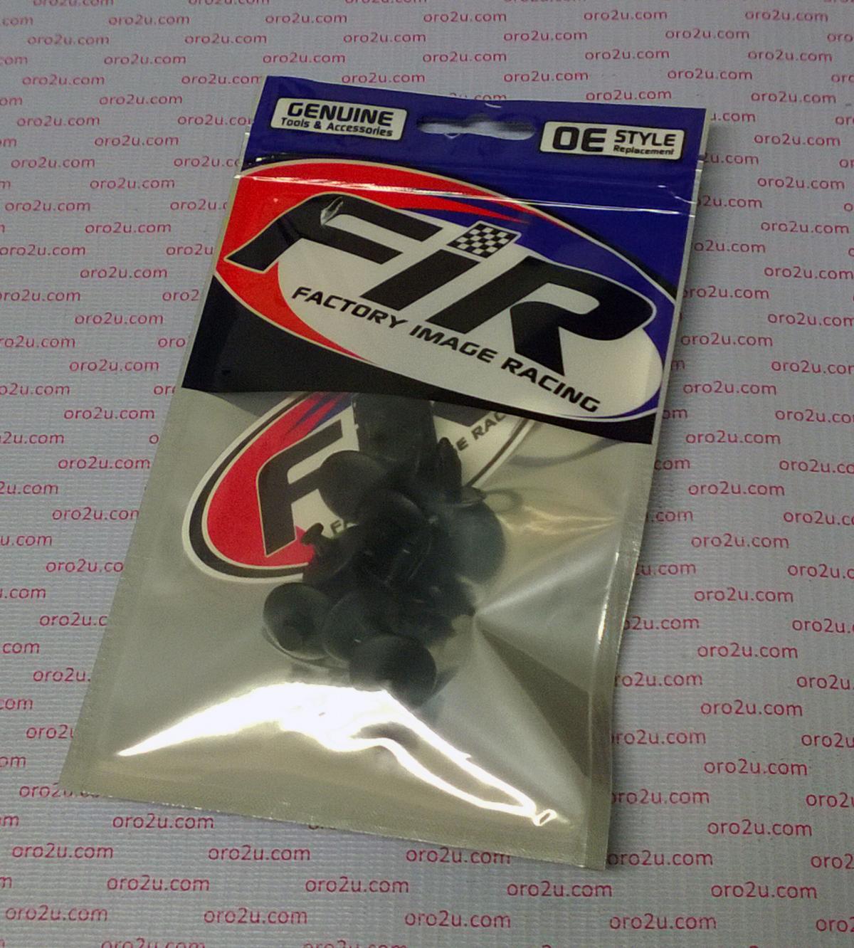 PACK-10 PLASTIC CENTER PUSH FENDER CLIPS RIVETS, 8mm x 20mm x 22mm thumbnail 2