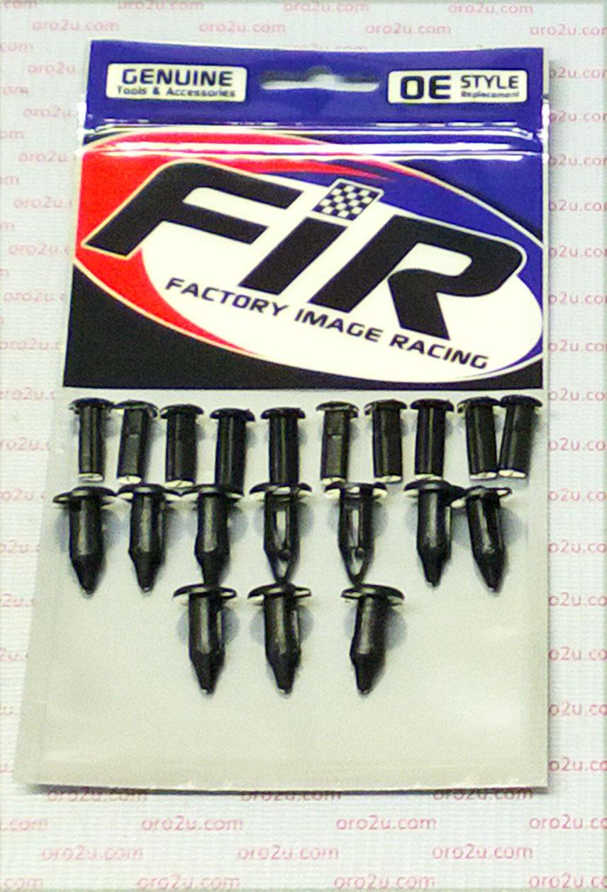 PACK-10 PLASTIC CENTER PUSH FENDER CLIPS RIVETS, 8mm x 23mm x 15mm image 1