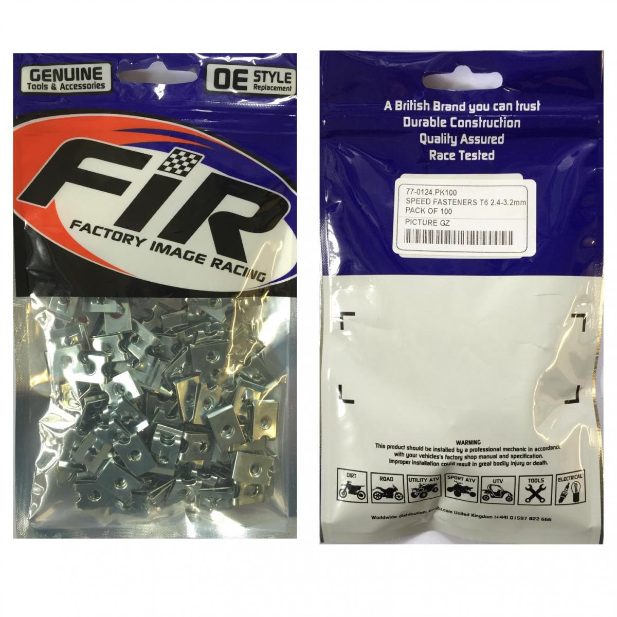 SPEED FASTENERS T6 2.4-3.2mm, PACK OF 100 thumbnail 2