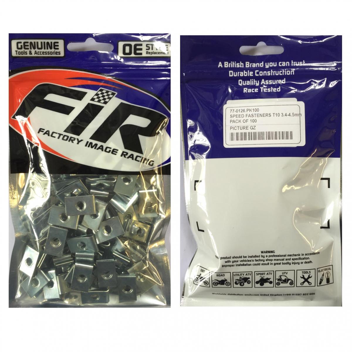 SPEED FASTENERS T10 3.4-4.5mm, PACK OF 100, SF7 thumbnail 2