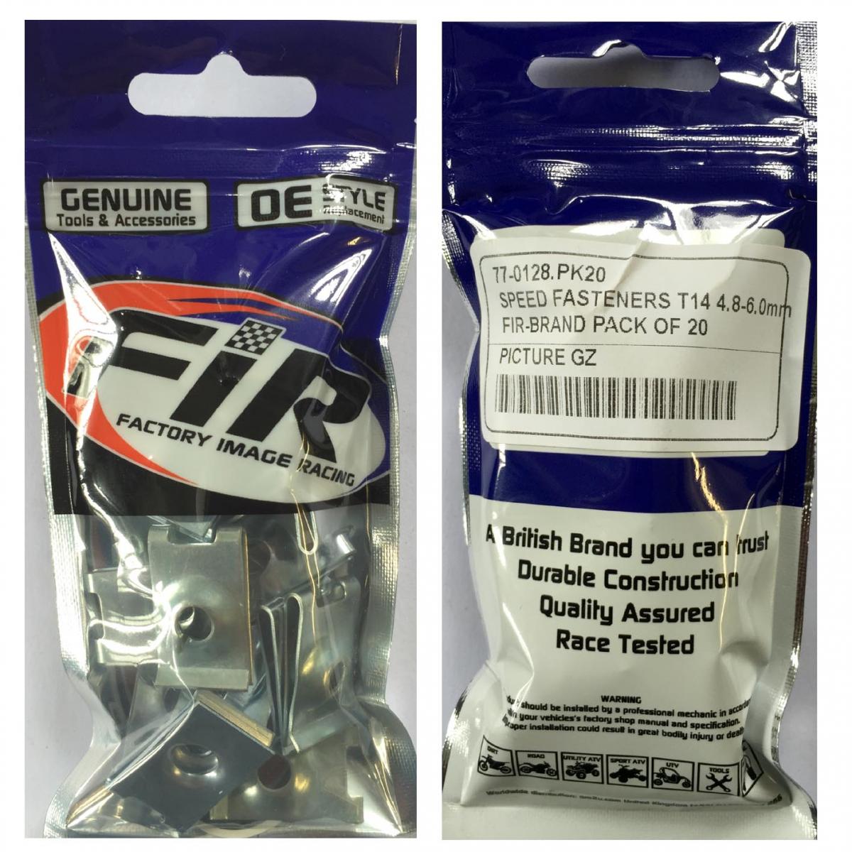 SPEED FASTENERS T14 4.8-6.0mm, PACK OF 20 thumbnail 2