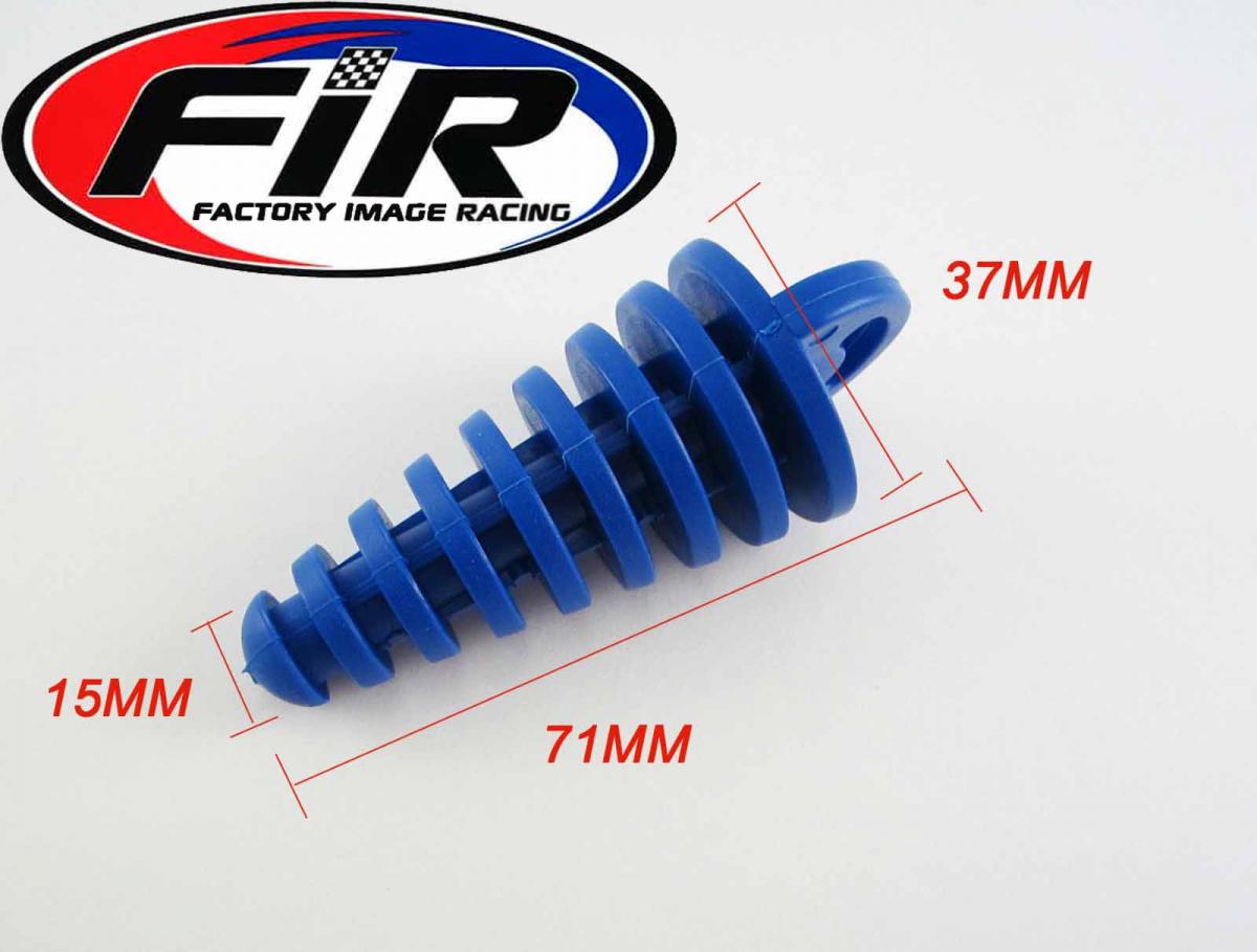 EXHAUST PLUG 2 STROKE - BLUE SILICONE thumbnail 2