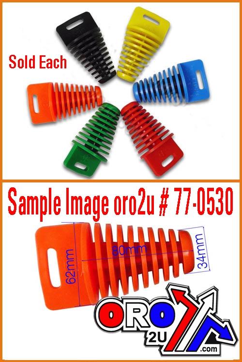 EXHAUST PLUG 34-62mm GREEN EHB009L-GREEN thumbnail 3