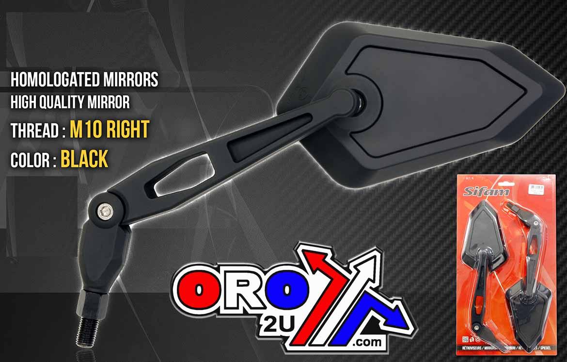 MIRROR UNIVERSAL PAIR BLACK, ROAD, SIFAM MIR9119 image 1