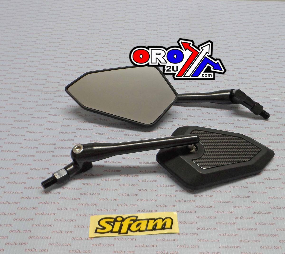 MIRROR UNIVERSAL PAIR CARBON, ROAD, SIFAM MIR9120 thumbnail 2