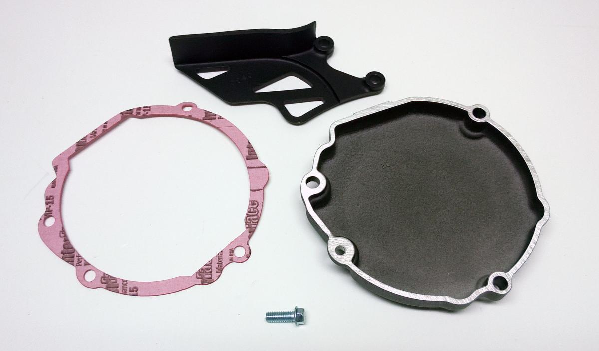IGNITION COVER RM80, RM85, BOYESEN SC20 SILVER & BLACK thumbnail 2