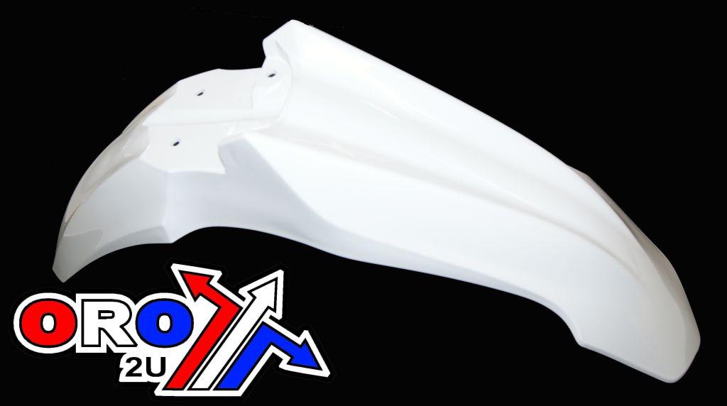 FRONT FENDER 13-15 CRF450R, WHITE,RTECH R-PACRFBN0013 thumbnail 2