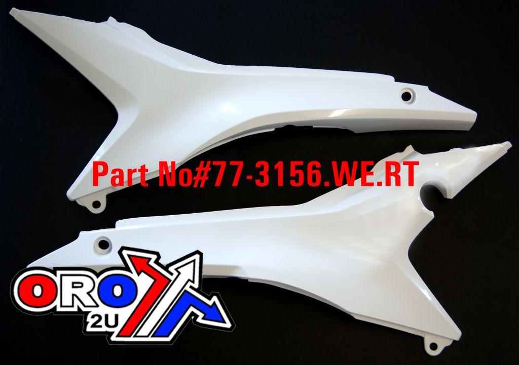 2013-16 CRF 450 AIR BOX COVERS, WHITE RTECH R-FILCFCRFBN13 thumbnail 2