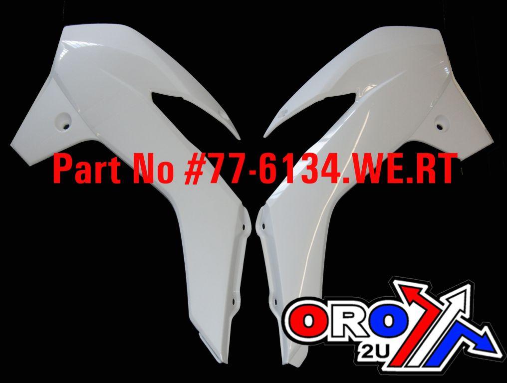 13-17 KTM85 RAD SCOOPS WHITE, RTECH R-CVKTMBN0985 thumbnail 2