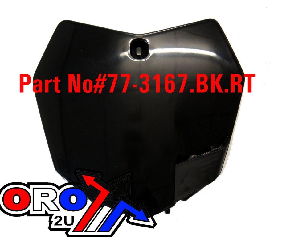 FRONT PLATE 2013-15 KTM SX/SXF, BLACK RTECH R-TBKTMNR0013 thumbnail 2