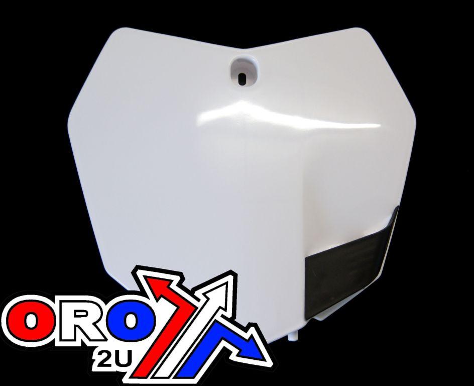 FRONT PLATE 2013-15 KTM SX/SXF, WHITE RTECH R-TBKTMBN0013 thumbnail 2