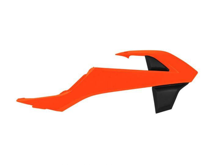 RADIATOR SCOOPS ORANGE 16-23 KTM65, RTECH R-CVKTMARNR1665, OEM 2016 & 2018 image 1