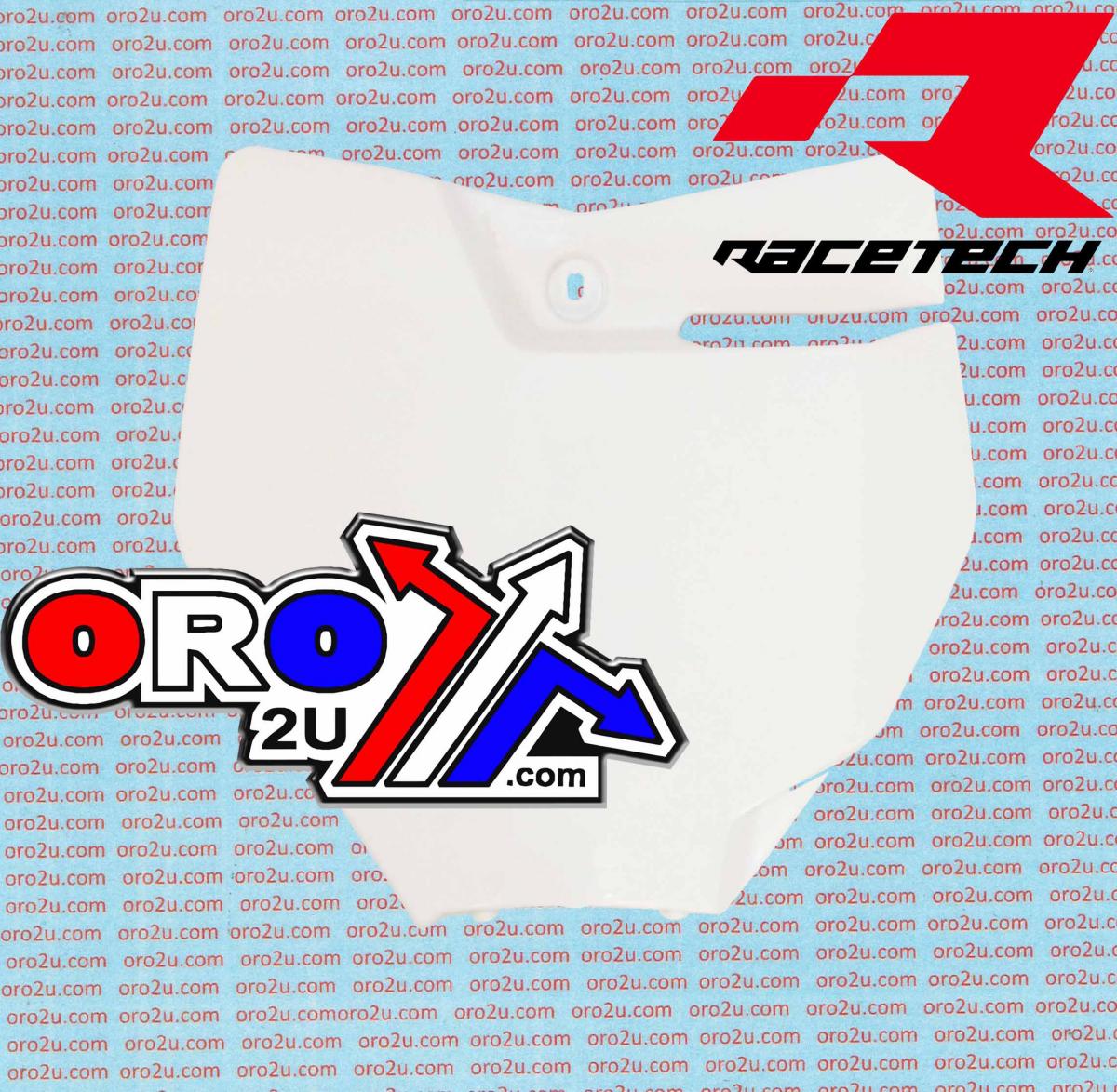 FRONT PLATE 16-18 KTM SX/SXF, WHITE RTECH R-TBKTMBN0016 thumbnail 2