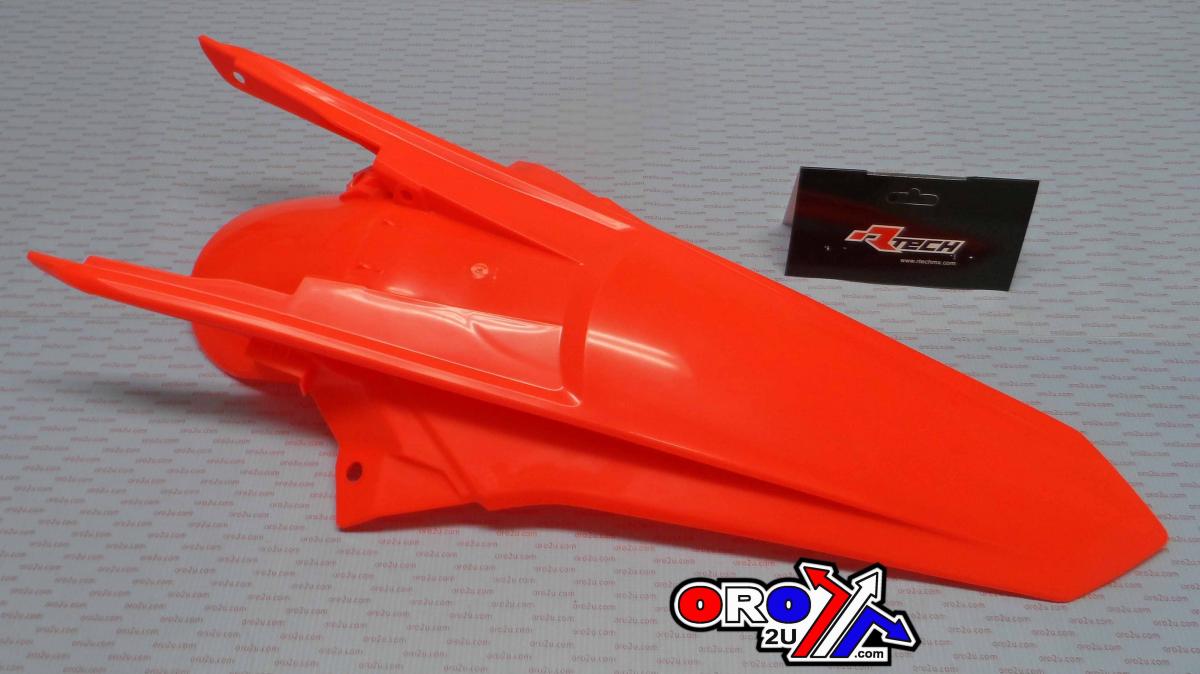 REAR FENDER 2017 EXC/EXC-F, RTECH R-PPKTMAN0017, NEON ORANGE thumbnail 2