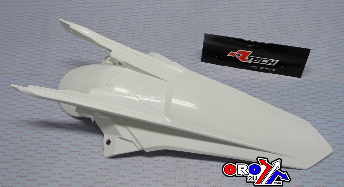REAR FENDER 2017 EXC/EXC-F, RTECH R-PPKTMBN0017 WHITE thumbnail 2