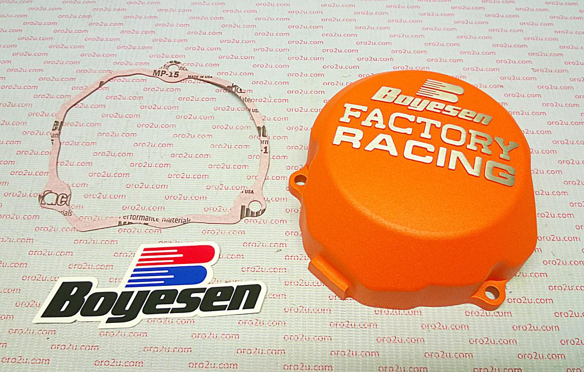 IGNITION COVER 03-17 SX85, BOYESEN SC-46O KTM ORANGE thumbnail 2